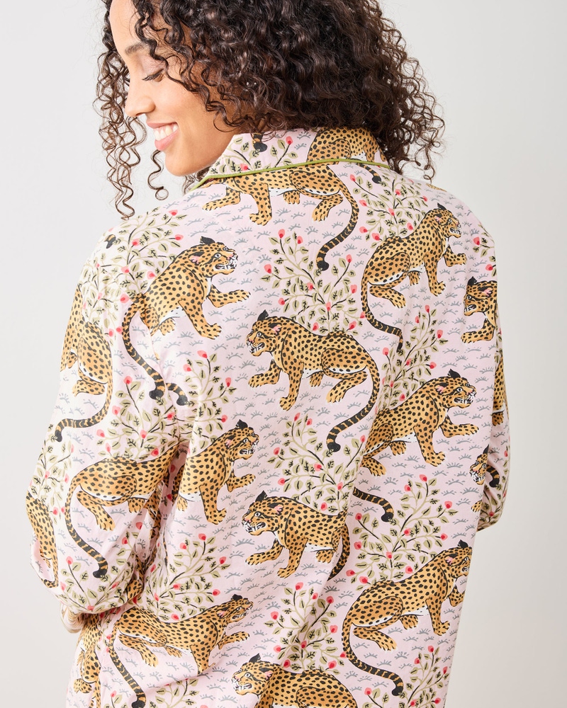 Long PJ Set in Bagheera, Blush
