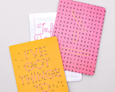 Rough Draft Notebook Set of 3