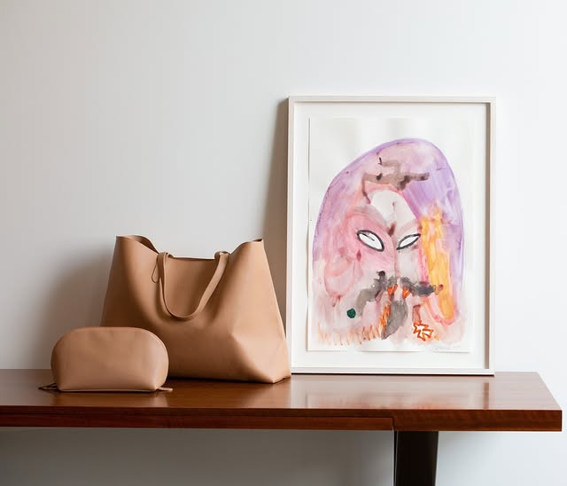 Vegan Leather Tote Bag