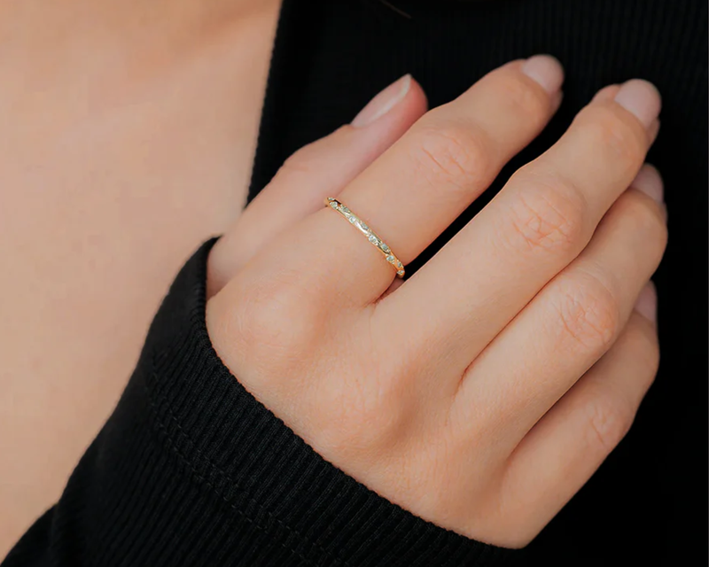 Dainty Constellation Birthstone Ring