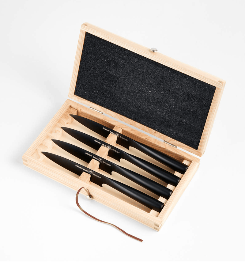 Jet Black 4-Piece Steak Knife Set