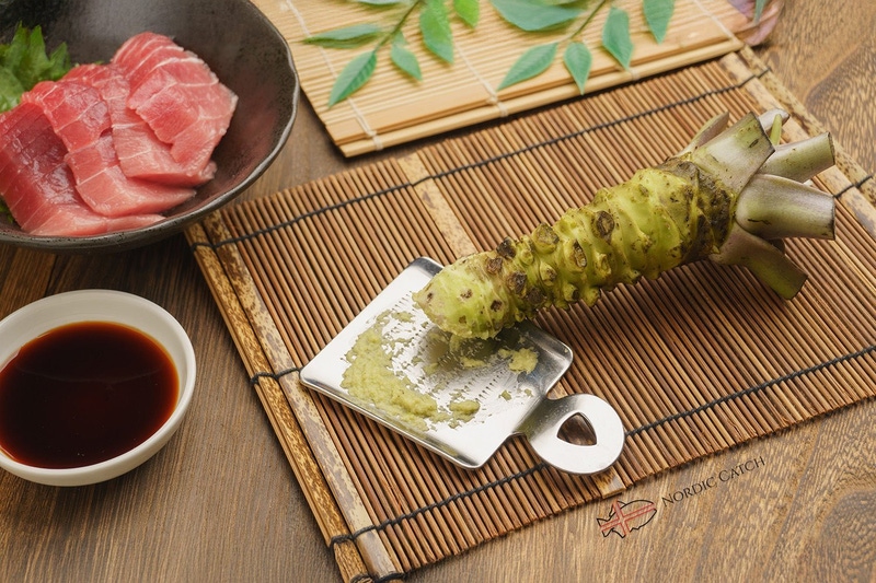 Fresh Japanese Wasabi Root & Steel Shark Grater Bundle