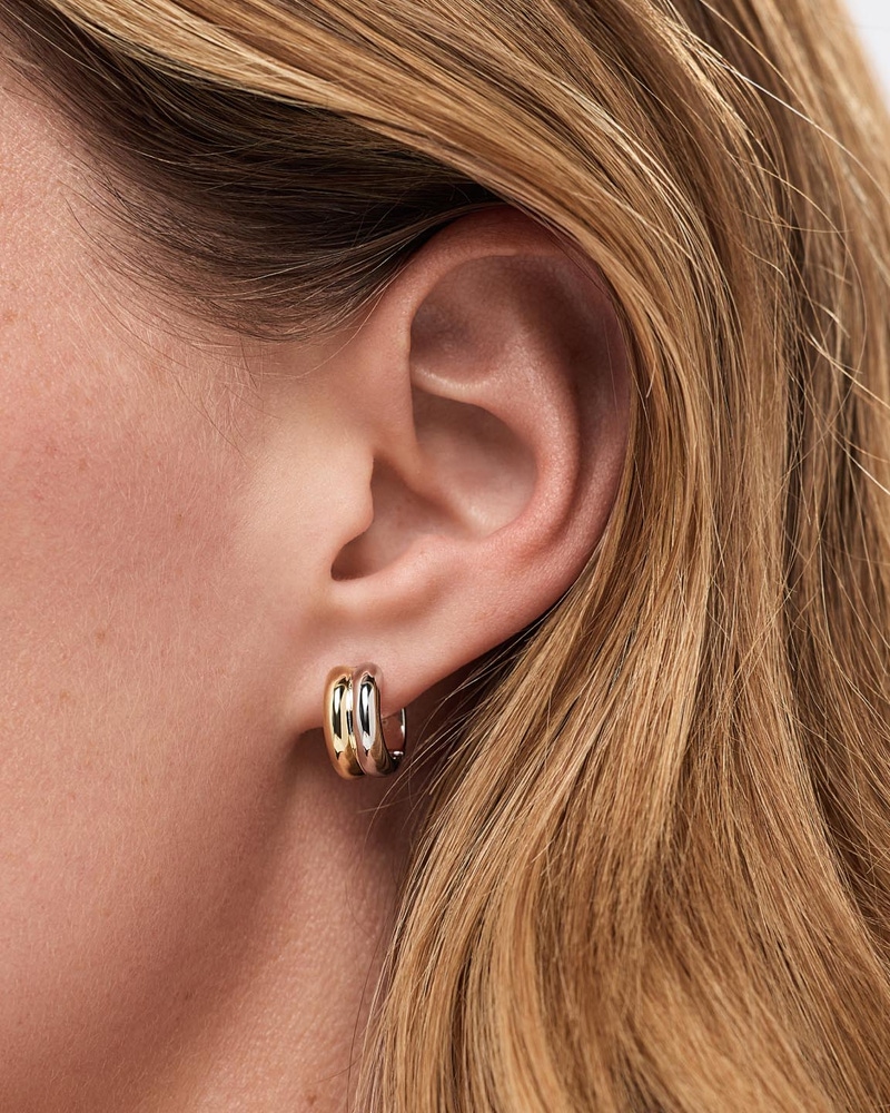 Asher Bold Huggie Hoop Earrings