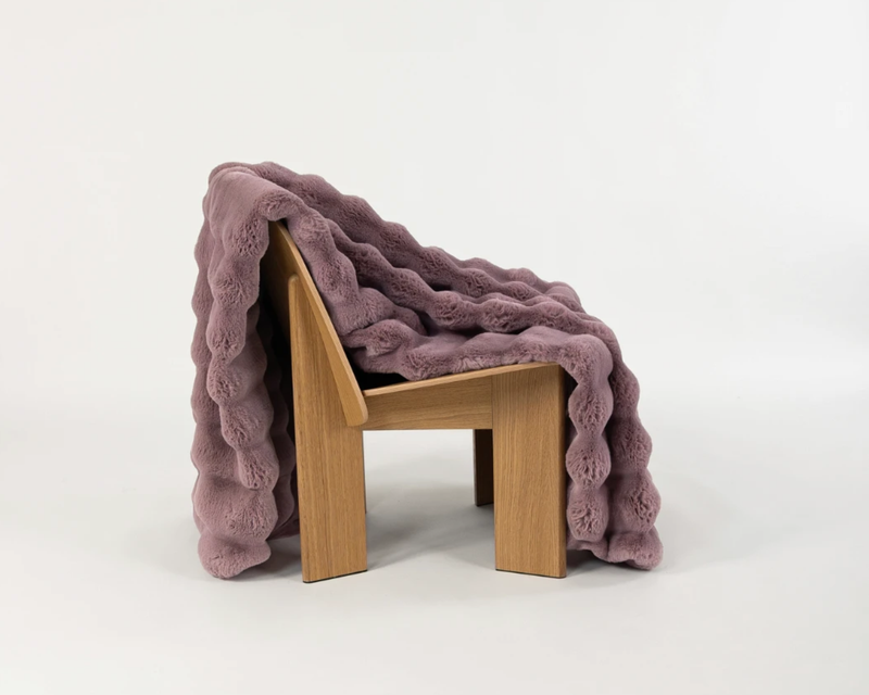 Dimensional Faux Fur Blanket