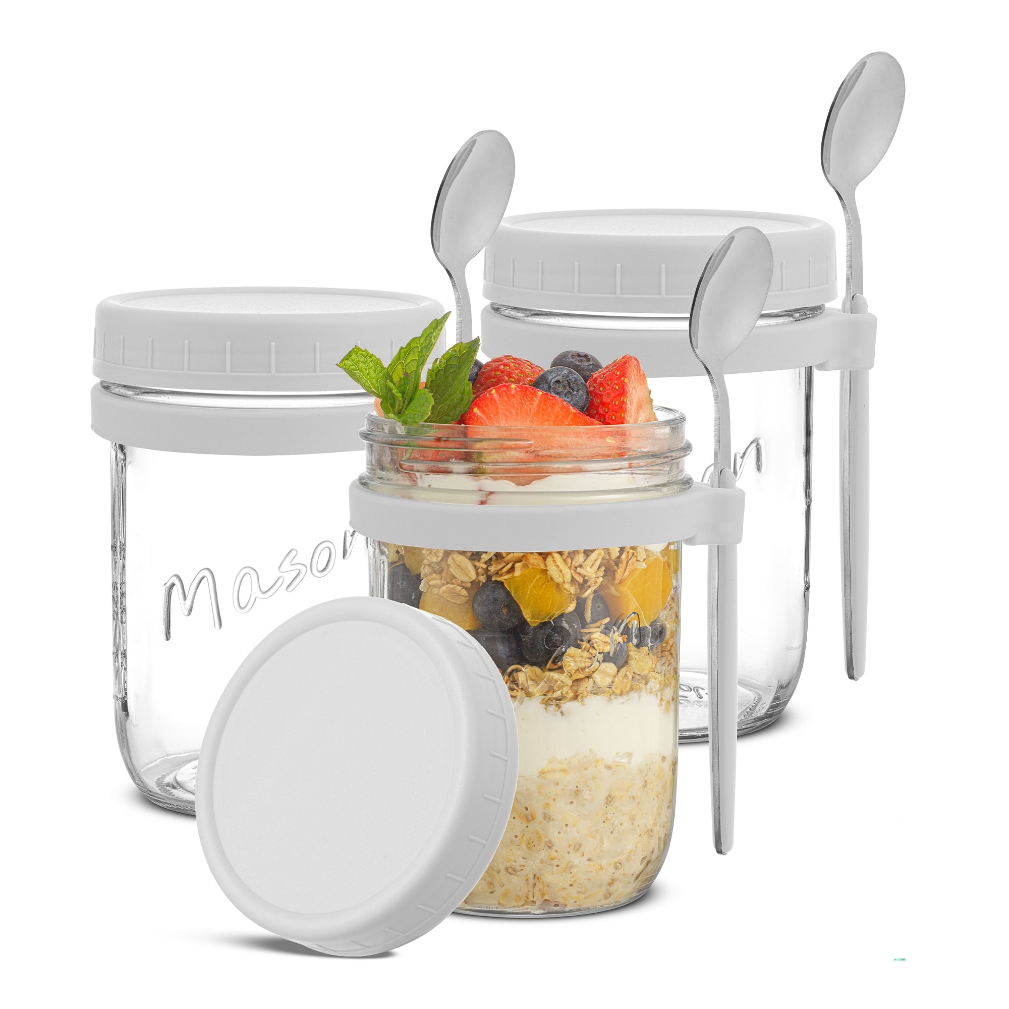 JoyJolt Dawn Overnight Oats Containers - Thumbnail 3