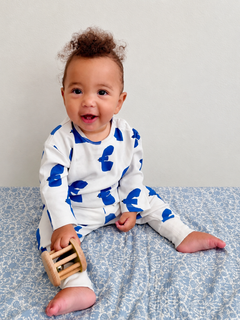 Winter Dove Baby Long Sleeve + Jogger Set