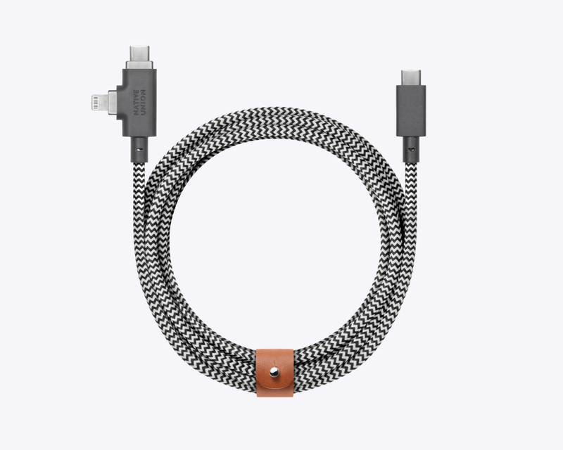 Belt Cable Duo Pro 240W (USB-C to USB-C & Lightning)