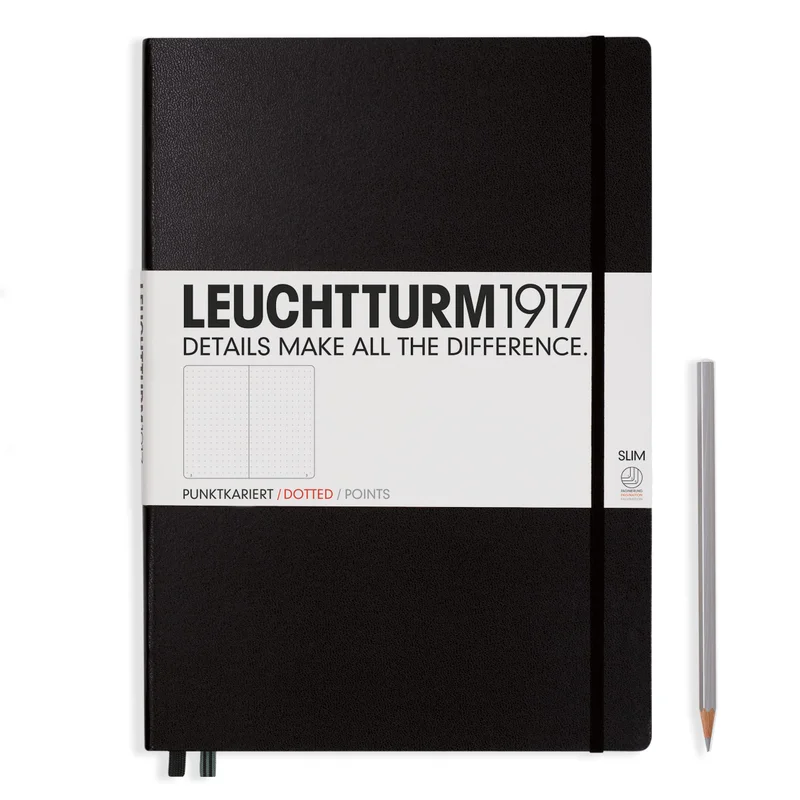 A5 Notebook Classic, Hardcover, Dotted with Personalized Monogramming