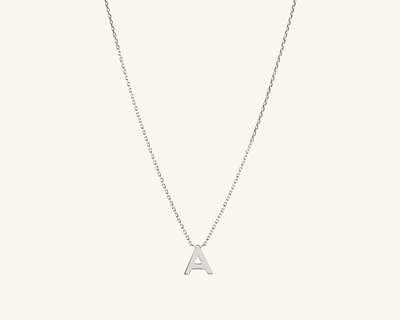 Sterling Silver Letter Necklace