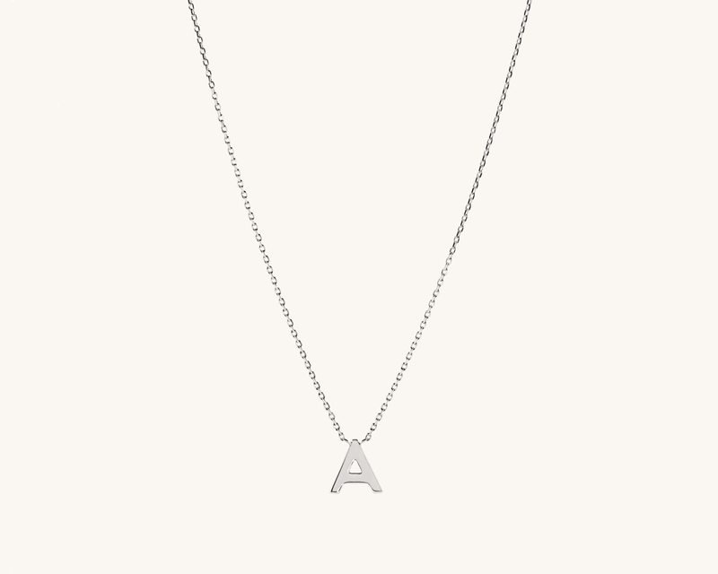 Sterling Silver Letter Necklace