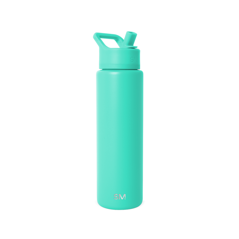 Summit Solid Water Bottle with Straw Lid, 30oz