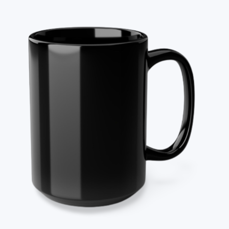 Black Ceramic Mug