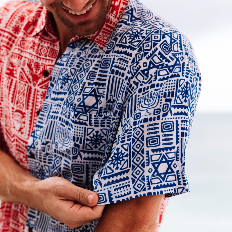 The Chrismukkah Holiday Hawaiian Shirt