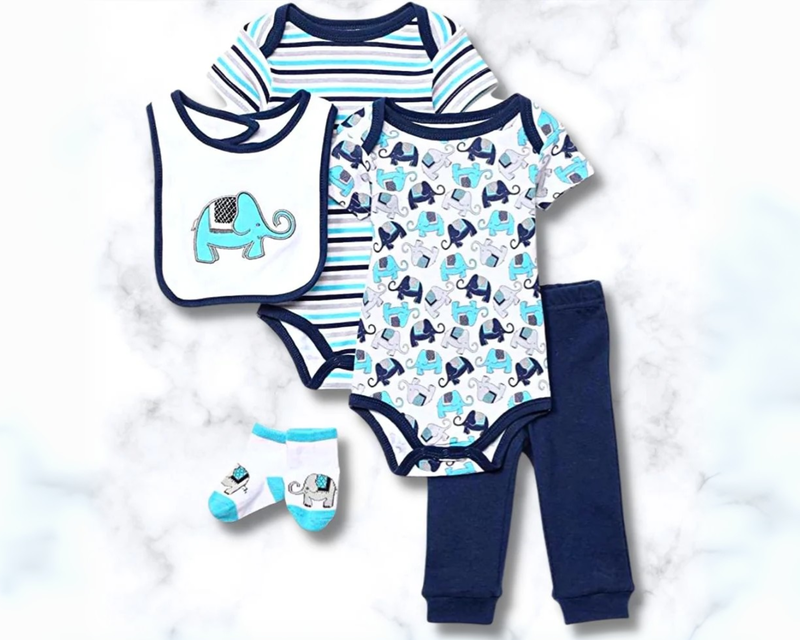 Newborn Baby 5 Piece Gift Set