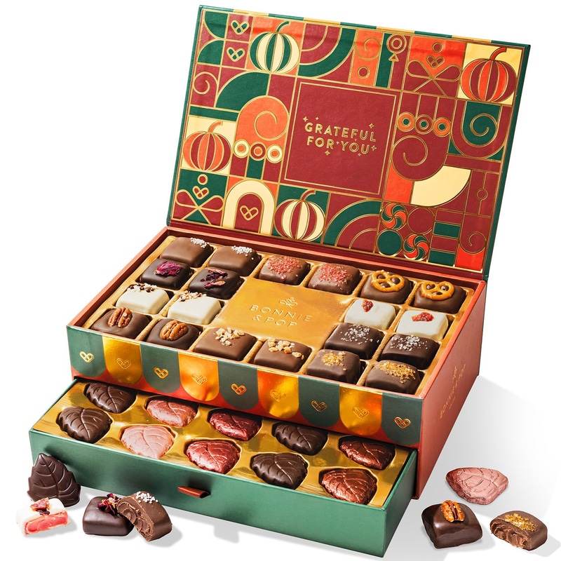 Thanksgiving Chocolate Gift Box with Assorted Truffles