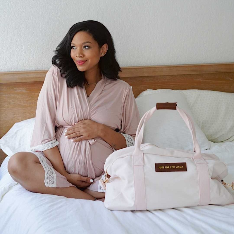 Dusty Rose Maternity Robe