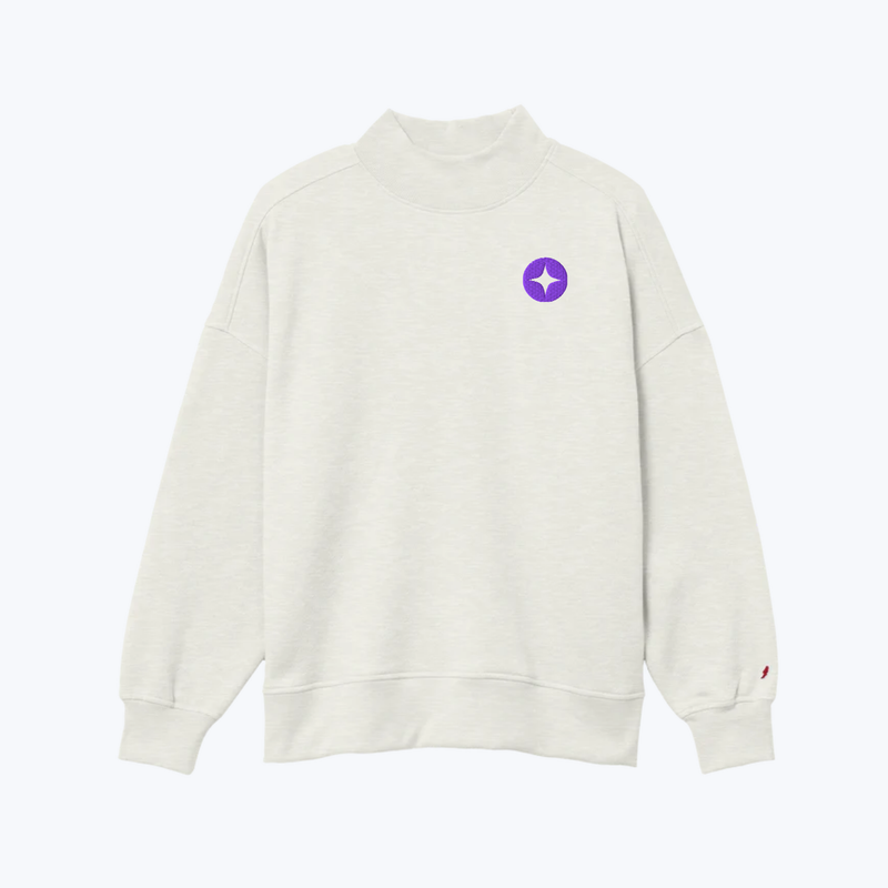 Branded Diana Mock Neck Sweatshirt
