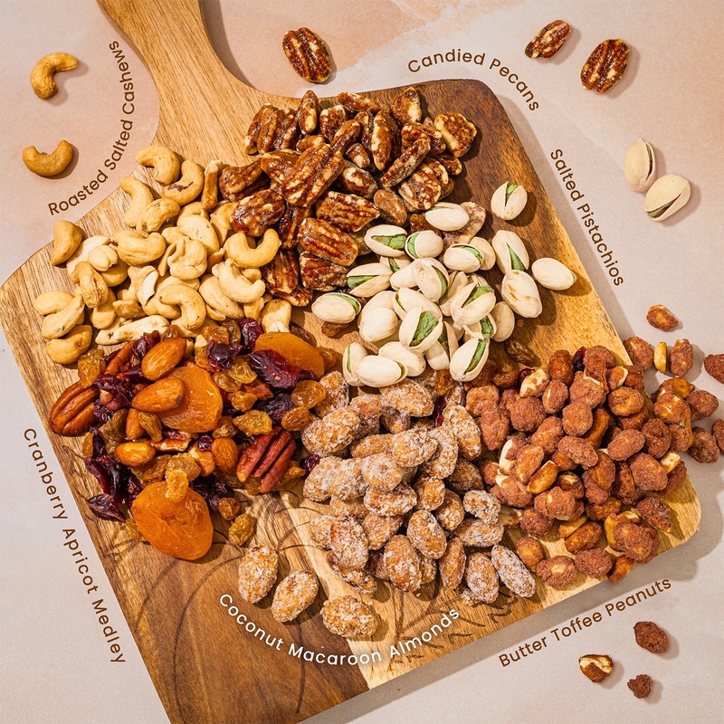 Fall Nut Gift Basket in Pumpkin-Shaped Box