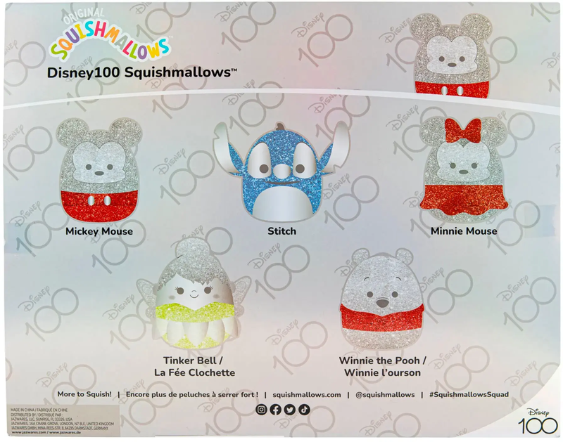 Disney 100 Original Squishmallows 5-Pack