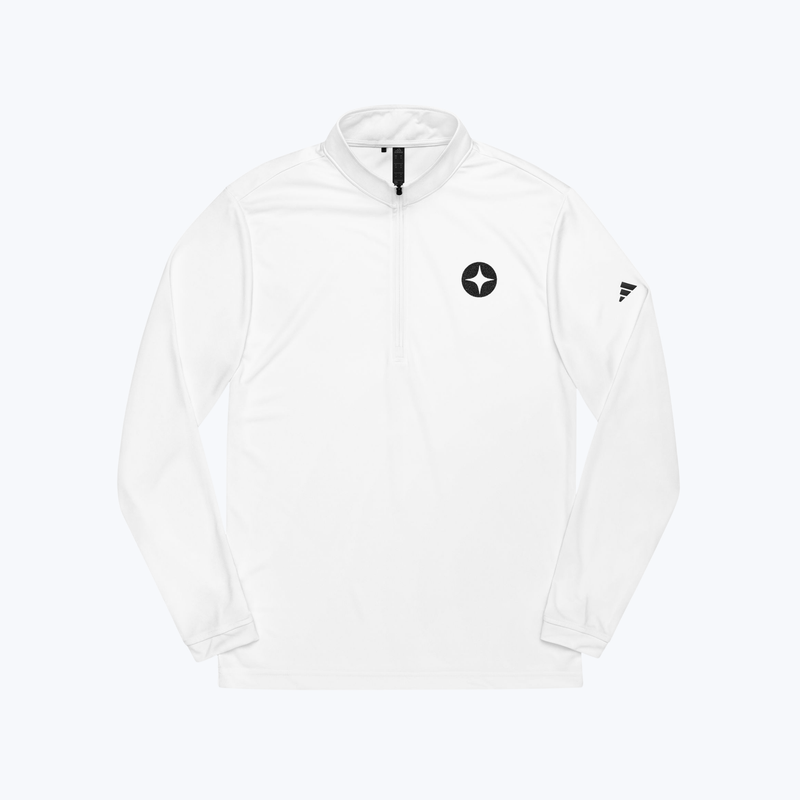 Embroidered adidas Quarter-Zip Pullover