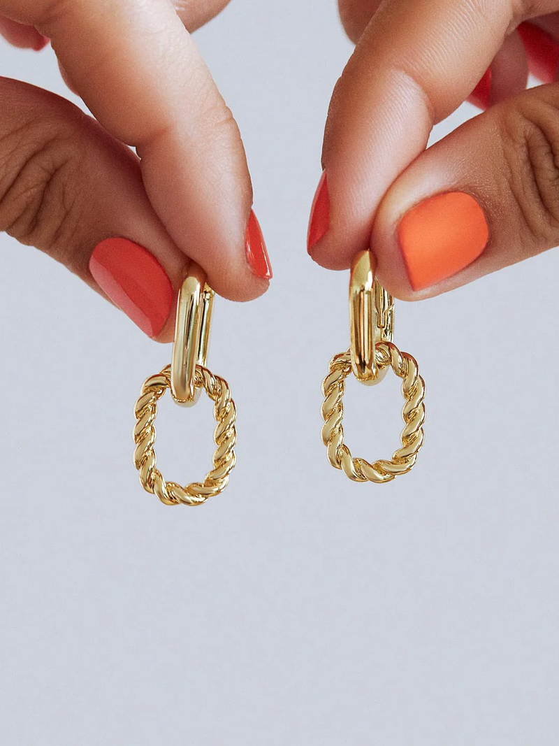 Ash Double Hoop Earrings