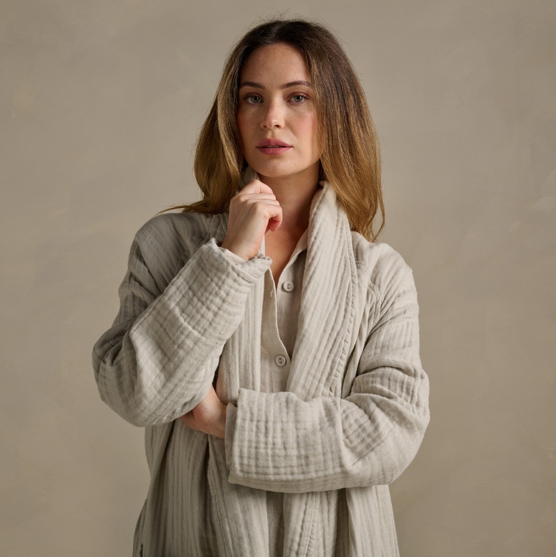 The Dream Cotton Robe, Clay
