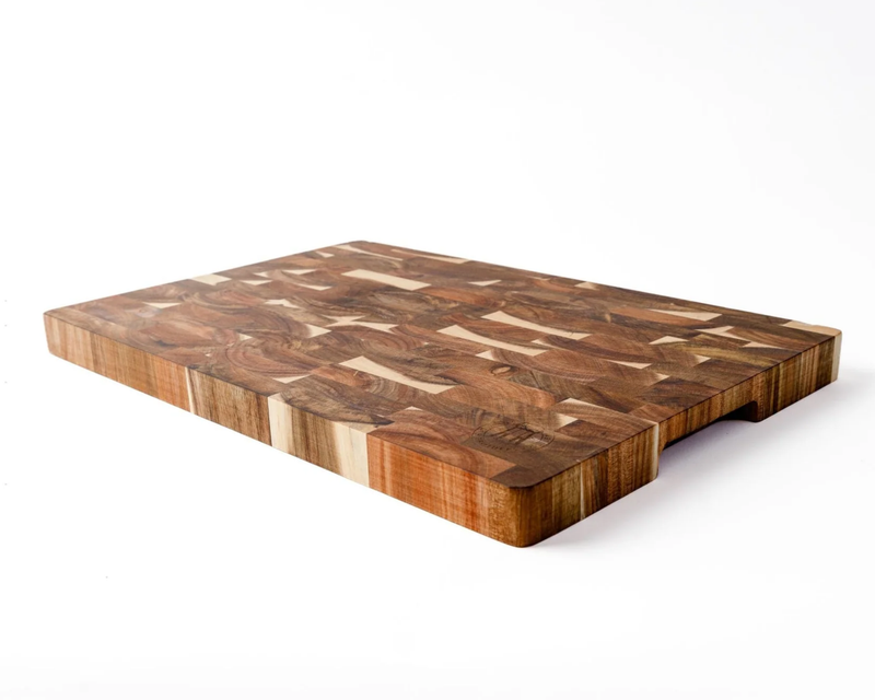 18" Acacia End-Grain Cutting Board