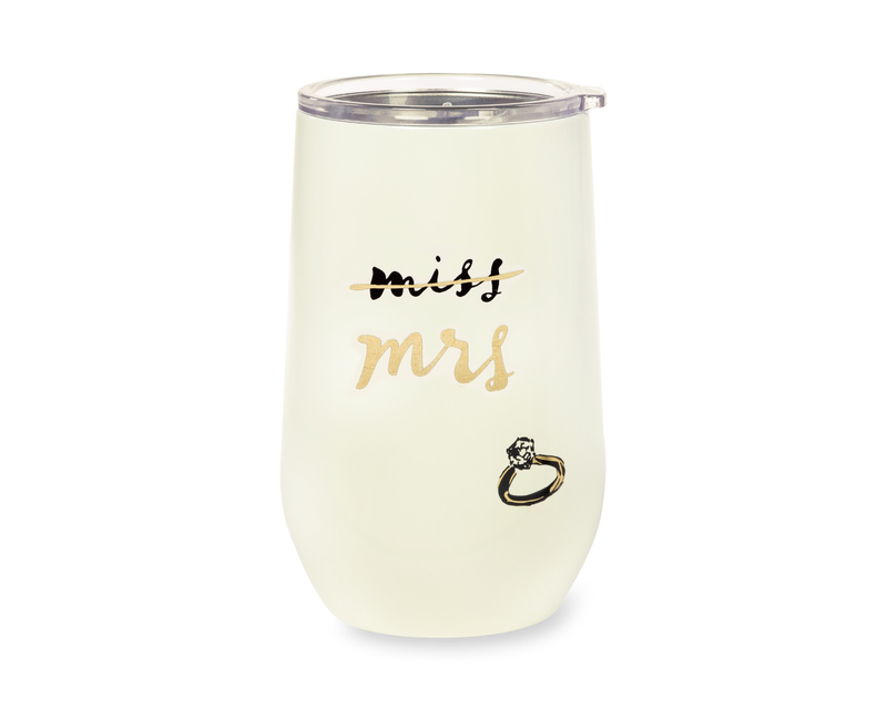 Miss to Mrs Stainless Steel Wine Tumbler