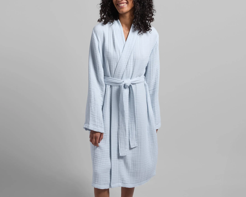 Cloud Cotton Robe, Lagoon