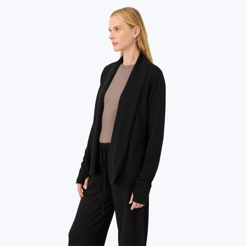 Branded Organic Cool Stretch Swing Cardigan