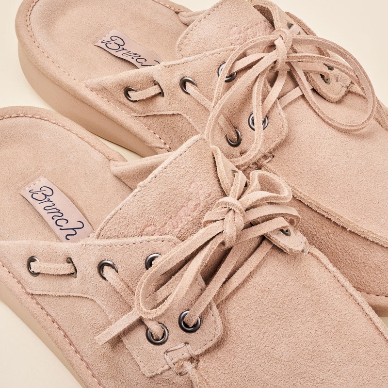 Boat Mule, Dusty Rose Suede