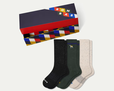 Men's Holiday Calf Sock 3-Pack Gift Box