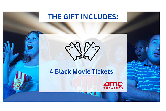 4 AMC Movie Theatre Tickets