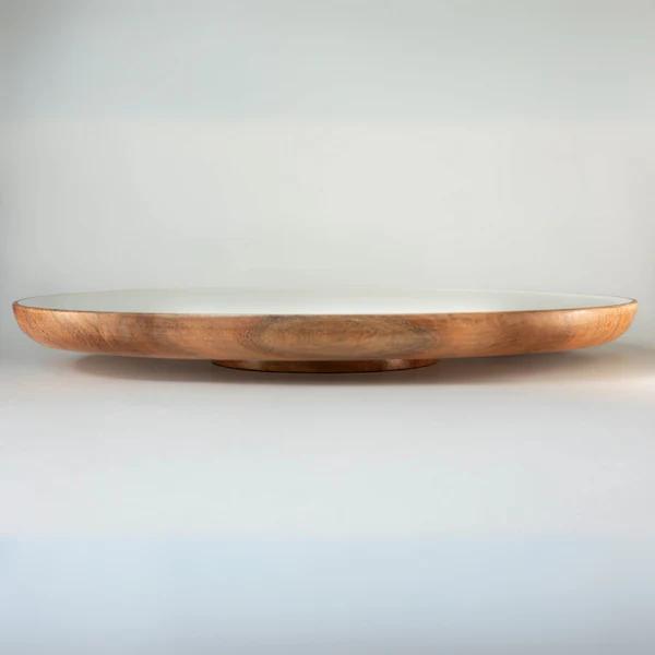 Wood & White Collection Lazy Susan