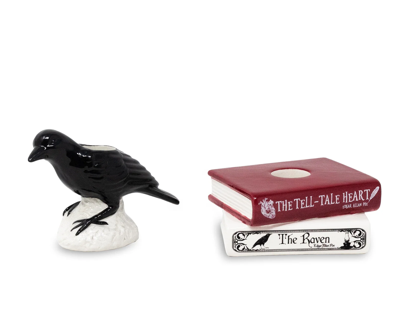 The Raven Tapered Candle Holder Set