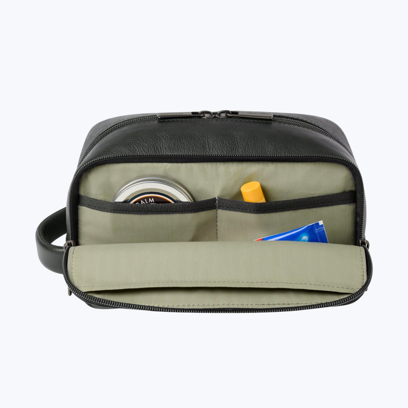 Branded Leather Toiletry Bag