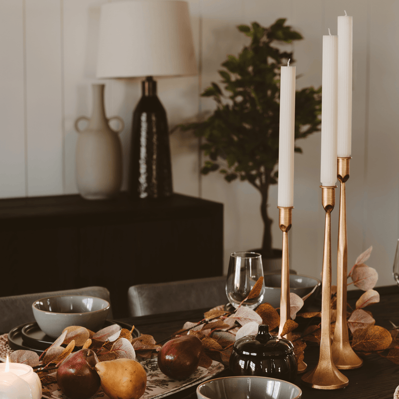Cast Iron Taper Candle Holders