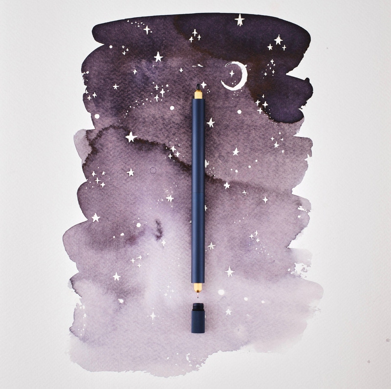Lumos Pro Double Tip Refillable Fineliner, Writing and Brush Pen