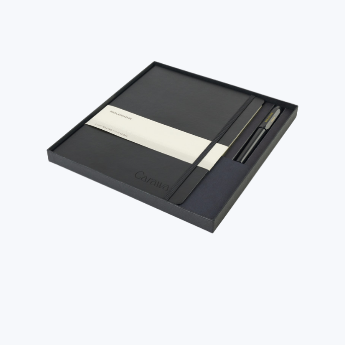Branded Moleskine X-Large Notebook and Kaweco Pen Gift Set