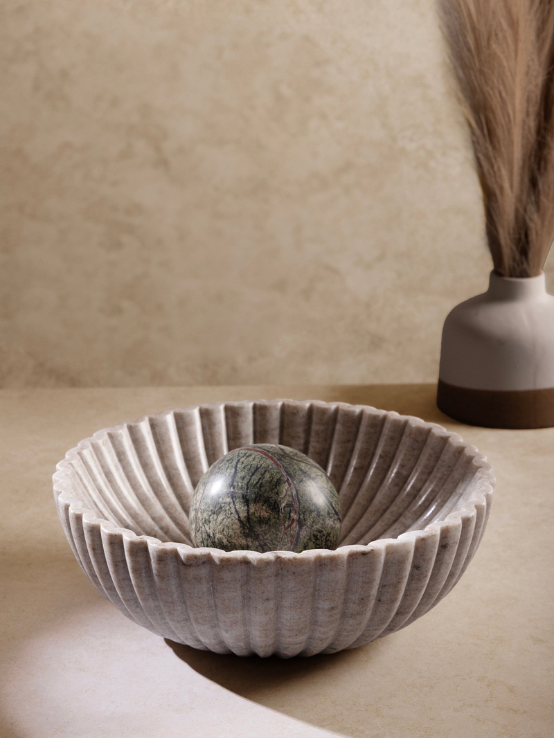 Cairo Fluted Onyx Bowl