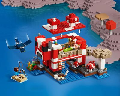 Lego Minecraft: The Mooshroom House