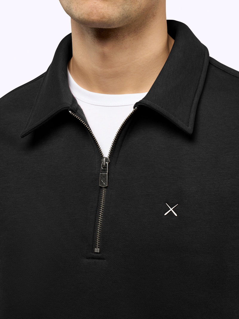 Men's Divine Fleece Q-Zip , Black