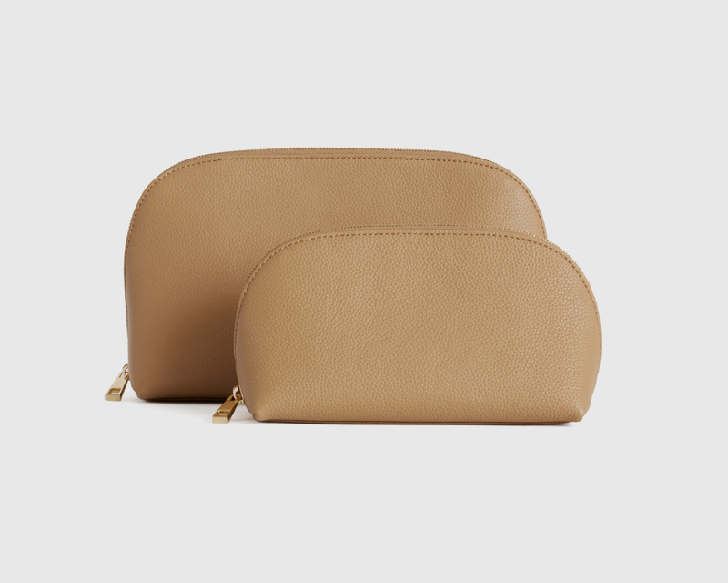 Italian Leather Pouch Travel Set