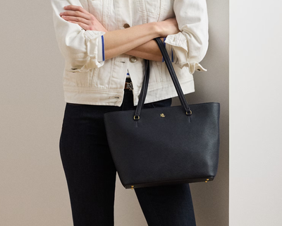 Crosshatch Leather Medium Karly Shopper Tote