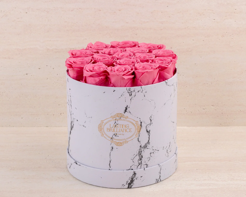 Ever Grace 13 Pink Roses In Marble Box