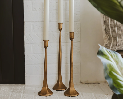 Cast Iron Taper Candle Holders