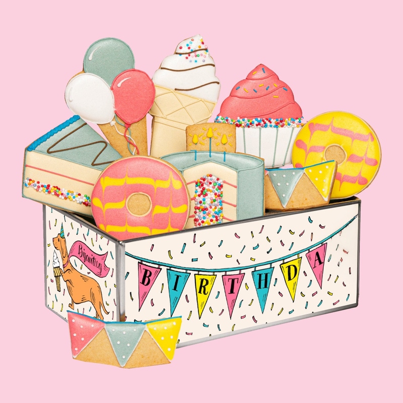 Birthday Biscuit Tin