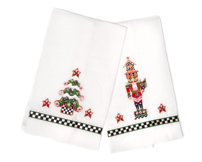 Nutcracker & Tree Guest Towels, Set of 2
