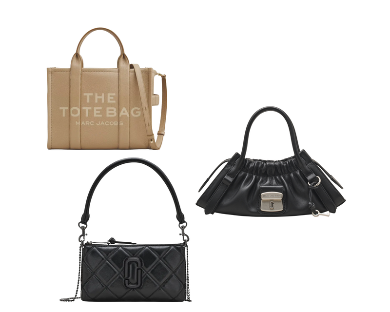 Medium Leather Tote, Satchel and Shoulder Bag Trio