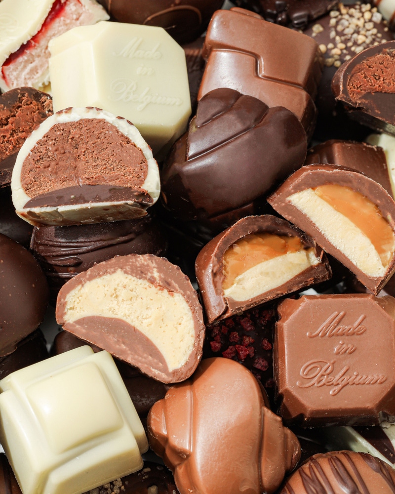 Two-Tier Belgium Truffle Chocolate Box